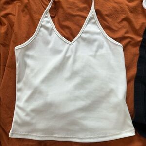 Women's White Halter Top